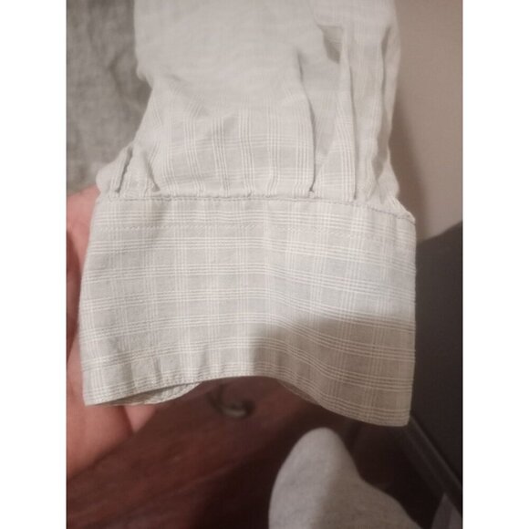 Ermenegildo Zegna Men's Plaid Button-Down Shirt Size M Gray Made In Italy Cotton - Picture 6 of 11